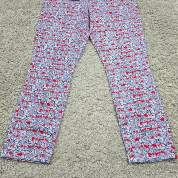 J Crew Toothpick Pants Womens 32 Ankle Liberty Art Fabrics Slim Skinny - Picture 2 of 6